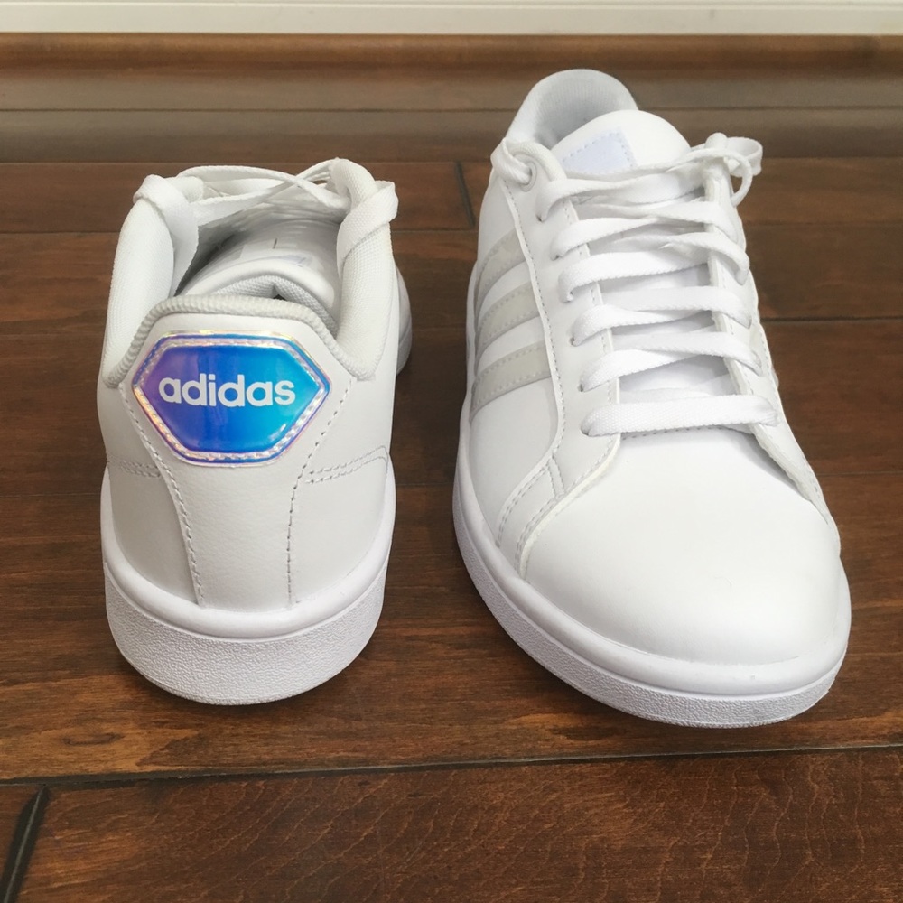 Adidas White Cloudfoam Memory Sneakers - Picture 4 of 7